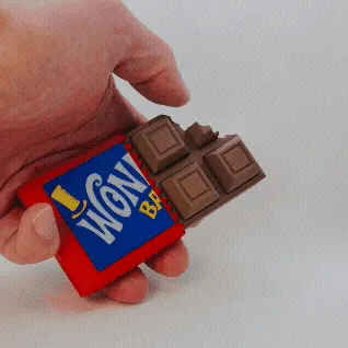 Chocolate Candy Bar Clicker Fidget view 2