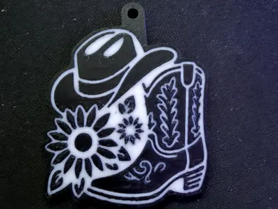 Cowboy Keychain