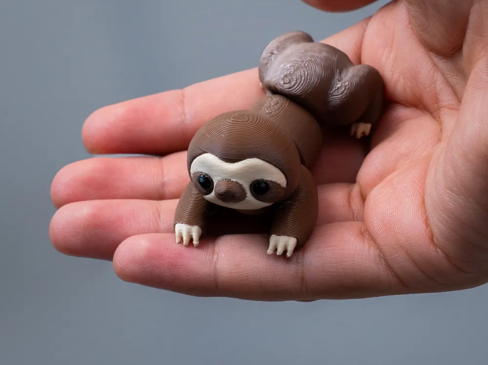 Flexi Sloth – Articulated - Free 3D Print Model - MakerWorld