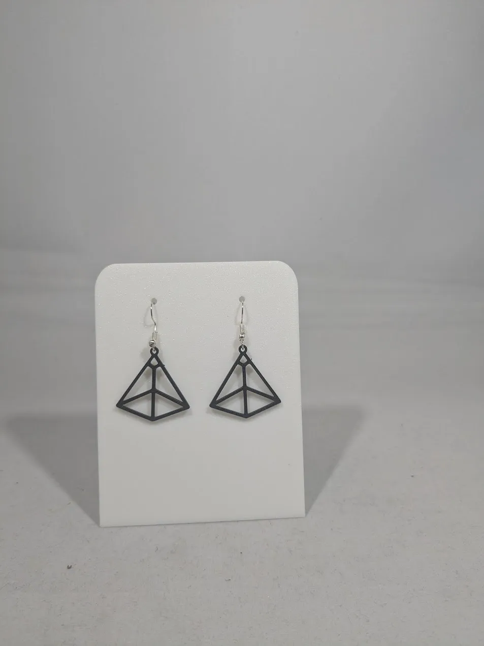Abstract earrings - piramid view 4