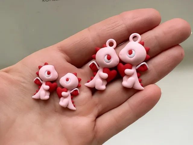Valentine Dragon Earrings