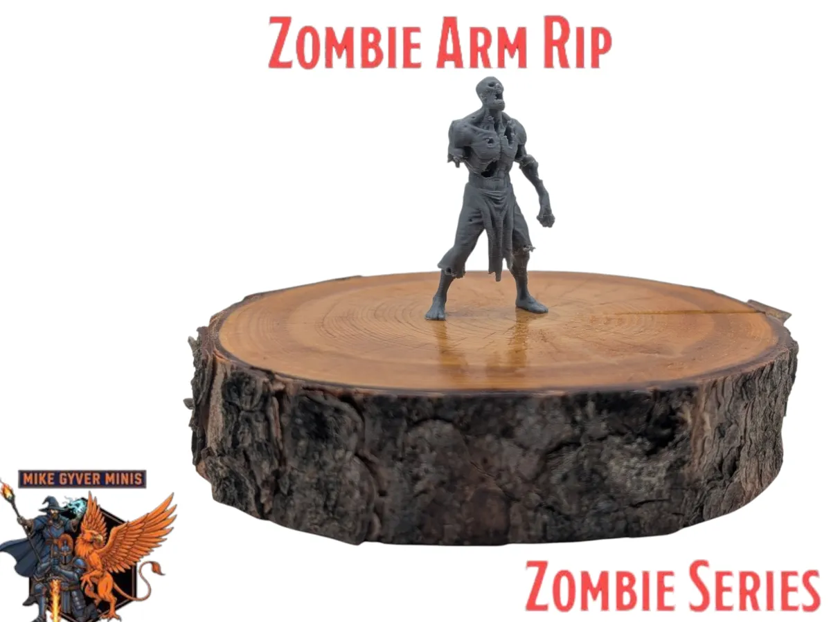 DnD TTRPG Zombie Arm Rip Miniature - Free 3D Print Model - MakerWorld