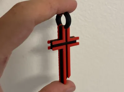 Cross keychain