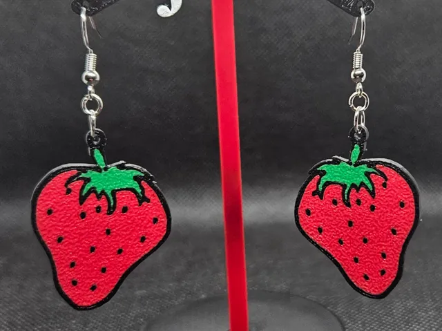 Strawberry earrings