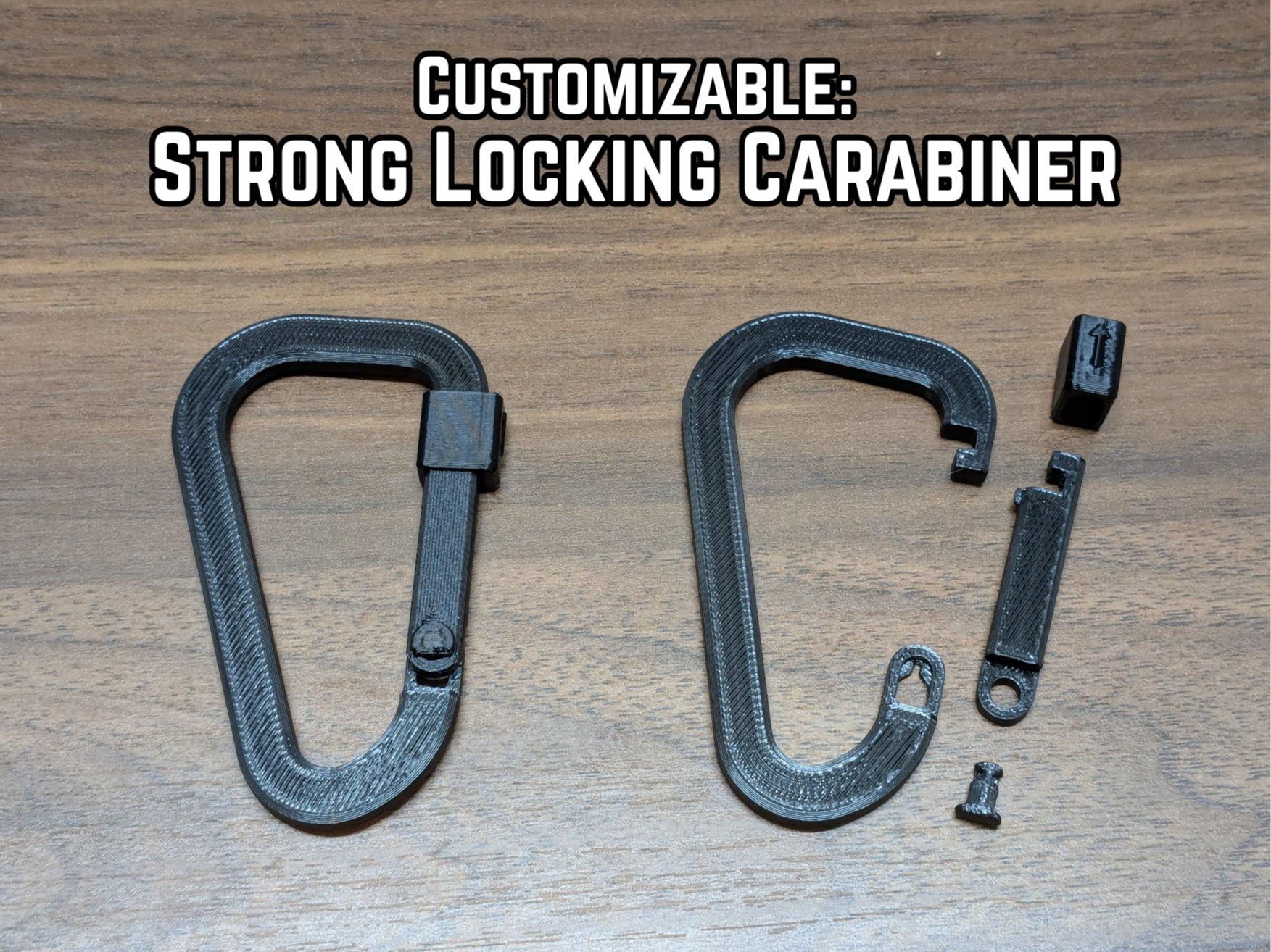 Strong Locking Carabiner - Customizable