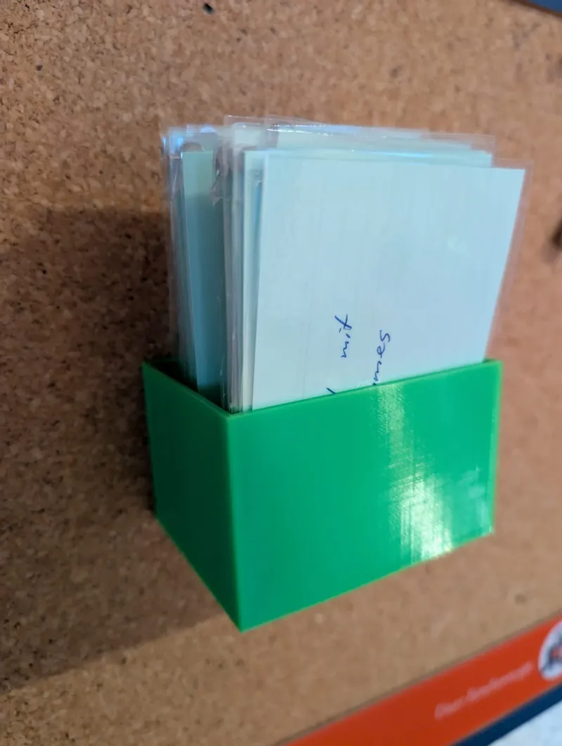 Pinboard Index Card Holder (Push-Pin Mounted)