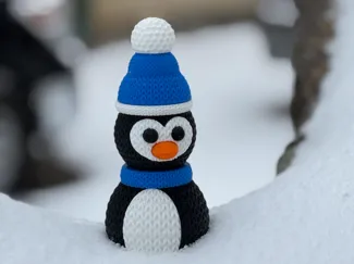 Buildable Knitted Penguin