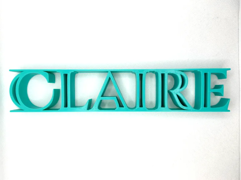 BoldName Custom Nameplate – Claire Edition