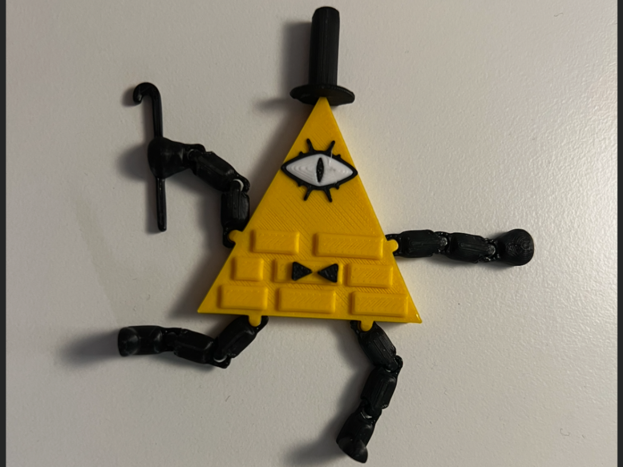 Gravity Falls- Bill Cipher Articulated Toy 