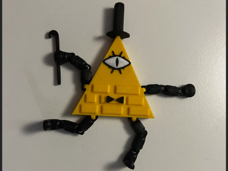 Gravity Falls- Bill Cipher Articulated Toy 