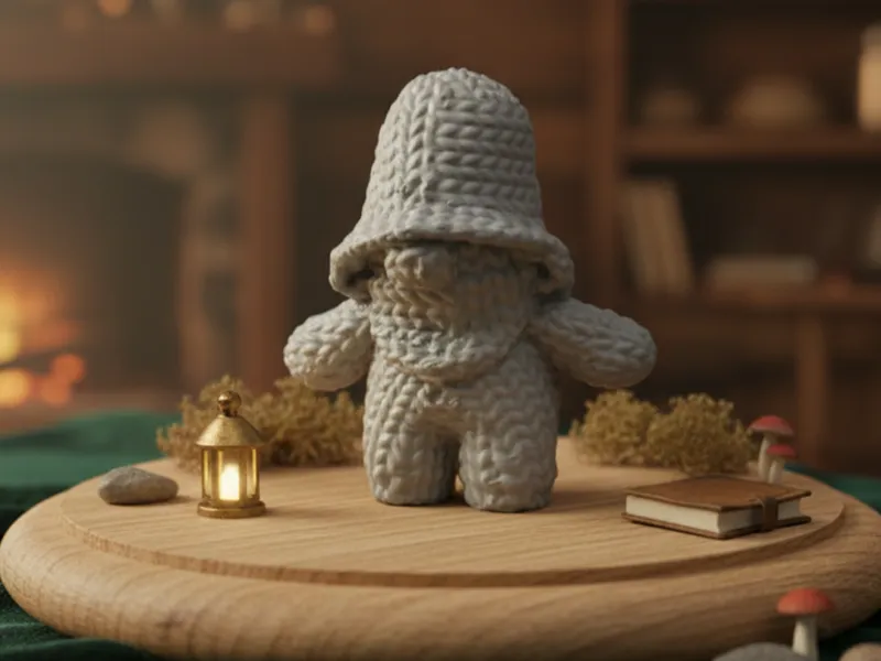 Cute knitted Leprechaun