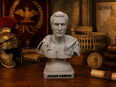 Julius Caesar Bust Figure| Ancient Rome Statue