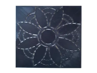 Flower quilting stencil