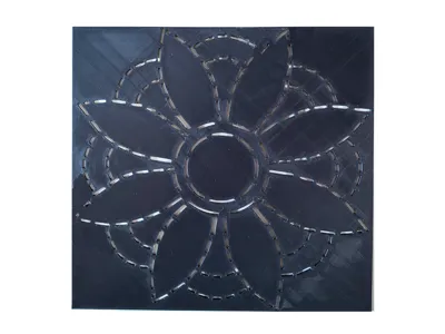 Flower quilting stencil