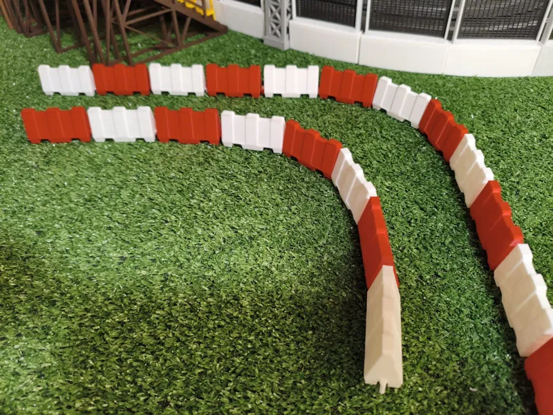 Modular Jersey Barriers - 1:32 Urban Scale