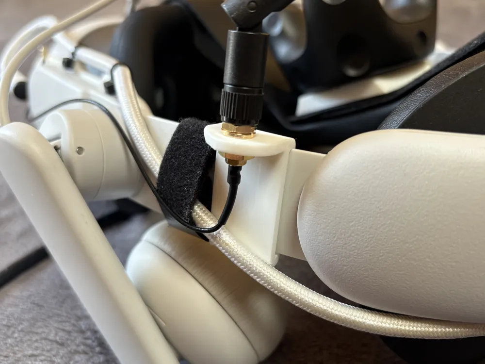 Quest Antenna Mount for EyeTrackVR, Project Babble - Free 3D Print