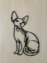 Silhouette de sphynx — photo 1