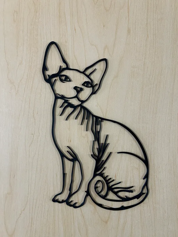 Silhouette de sphynx