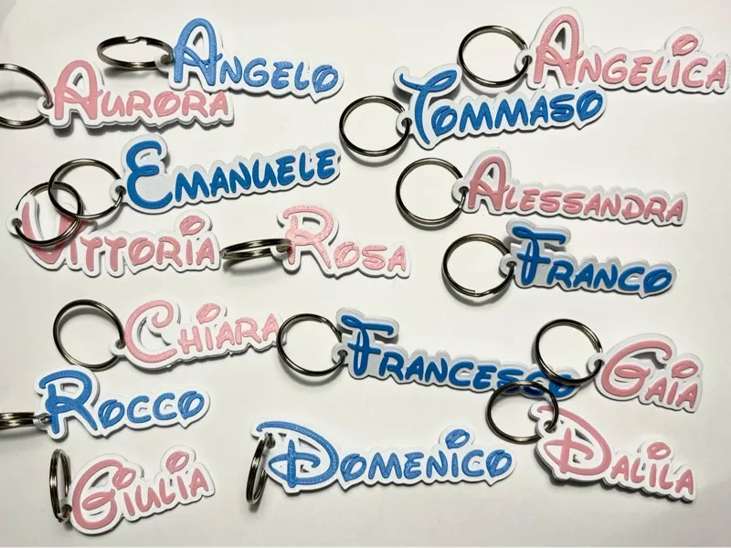 Targhette-Portachiavi personalizzati a tema Disney