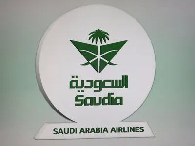 Saudi Airlines logo with base