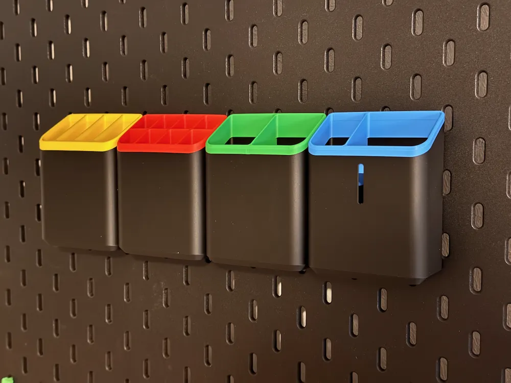 Modularised SKADIS Bin Lightweighted ECO-Line - Free 3D Print Model ...