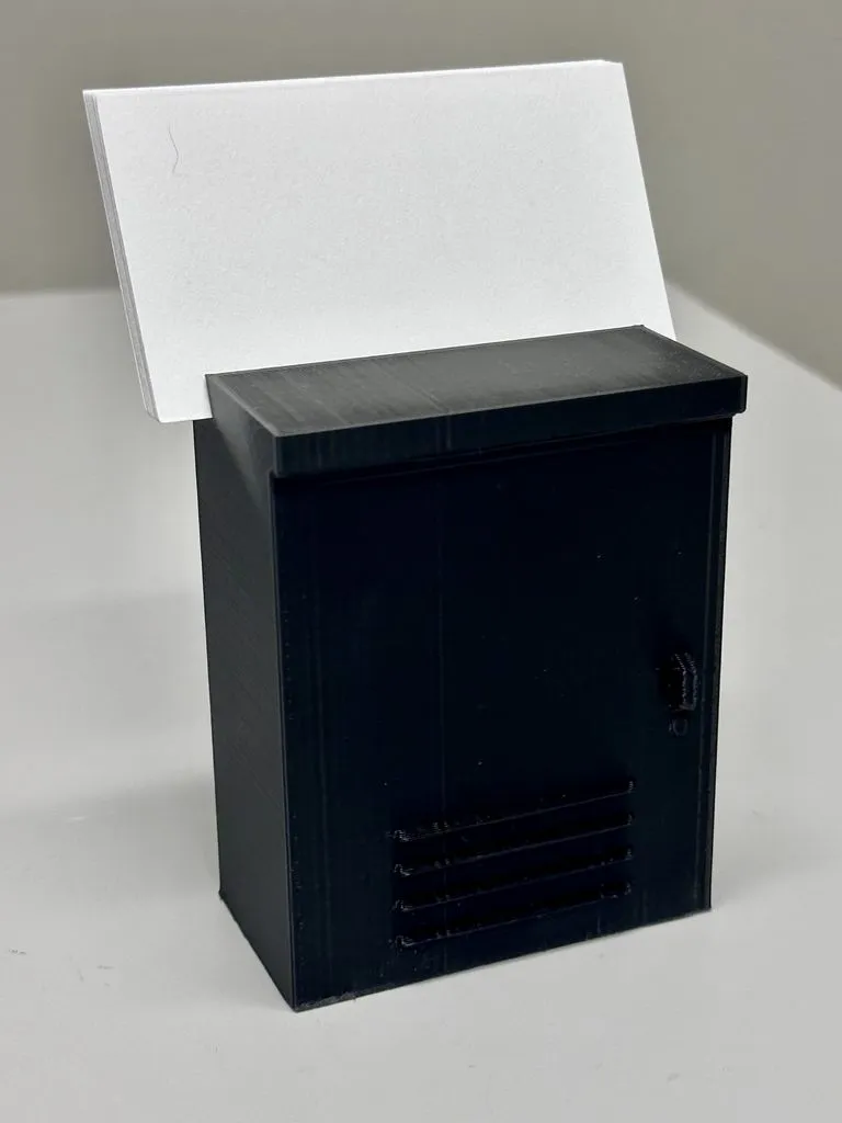 Traffic Cabinet Business Card Holder