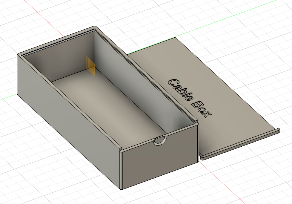 Miniatura 5 do modelo 3D 滑盖数据线收纳盒 | 大容量理线盒 | 可独立打印简易扎带卡扣
