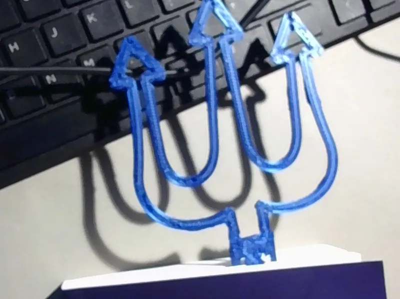 Greek trident bookmark