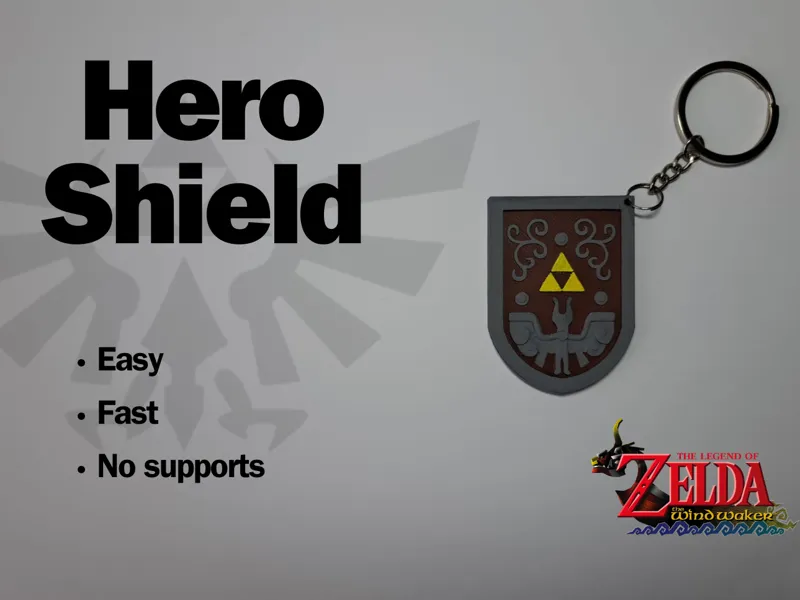 Hero Shield Keychain - From Zelda Wind Waker