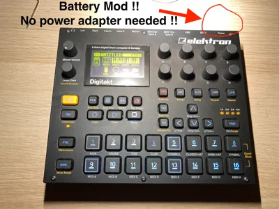 Digitakt Battery Holder for Internal Battery