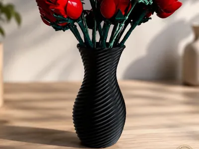Modern Twisted Vase – Special for Brick Flowers