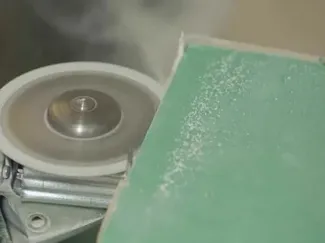 grinder attachment for working with drywall