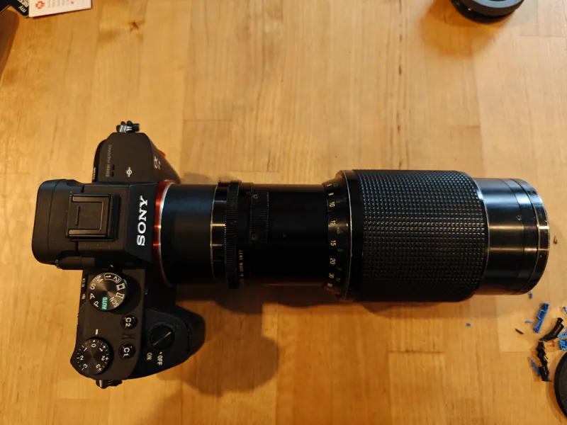 Minolta MD mount to Sony Emount