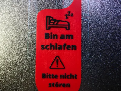 Do Not Disturb - I'm Sleeping Door Sign