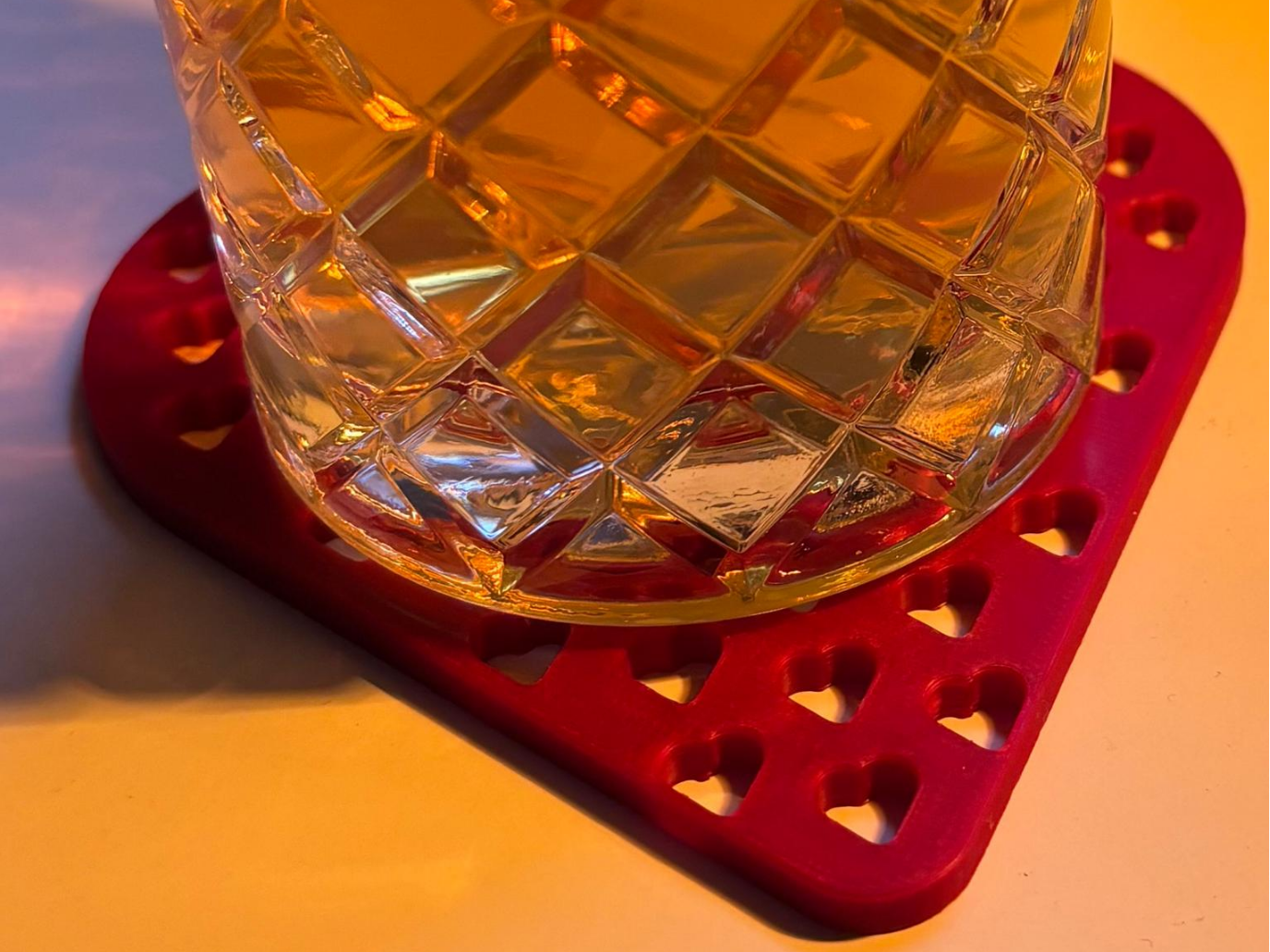 Coaster Hearts with Holes