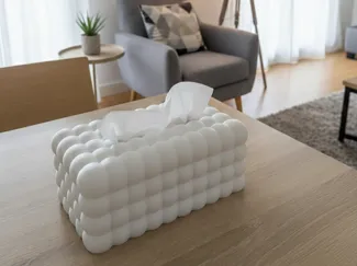 Bubble Tissue Box Holder