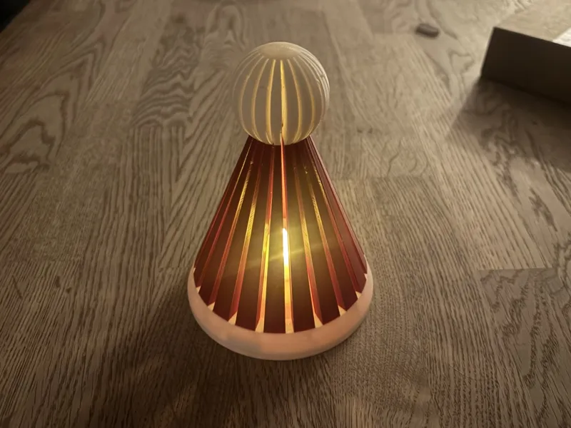 Santa hat tealight
