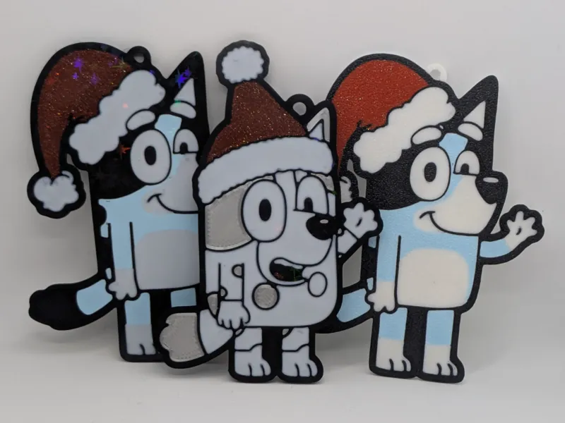 Muffin (from Bluey) Christmas Ornament