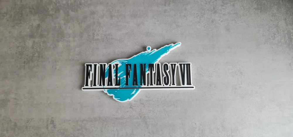 Ff Sign Final Fantasy VII Logo / Sign - Free 3D Print Model - MakerWorld