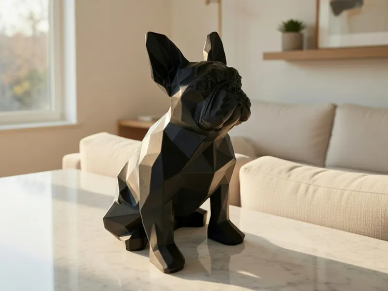 French Bulldog Low Poly