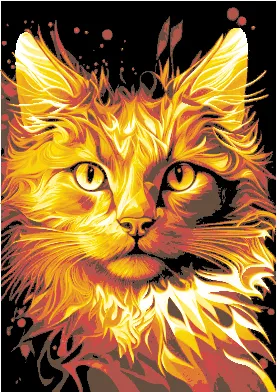 Cat on fire (HueForge)