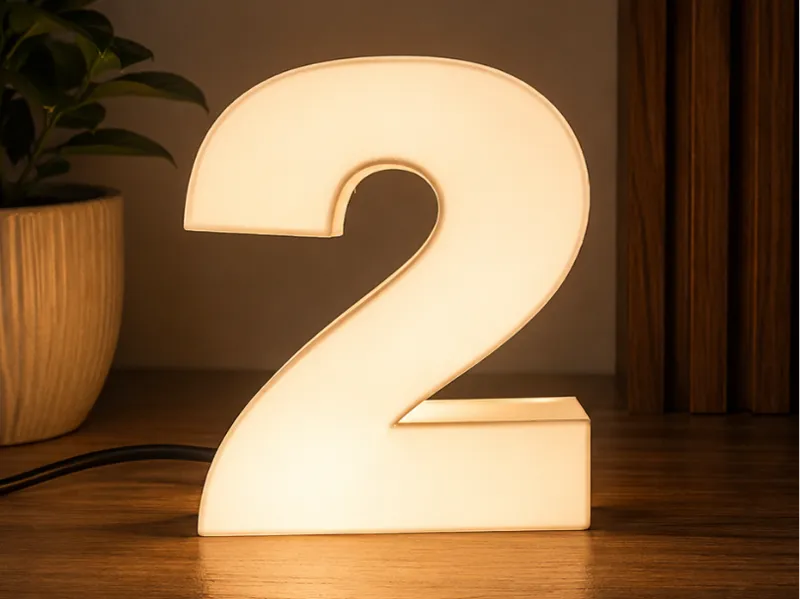 Number 2 LED Desk Lamp