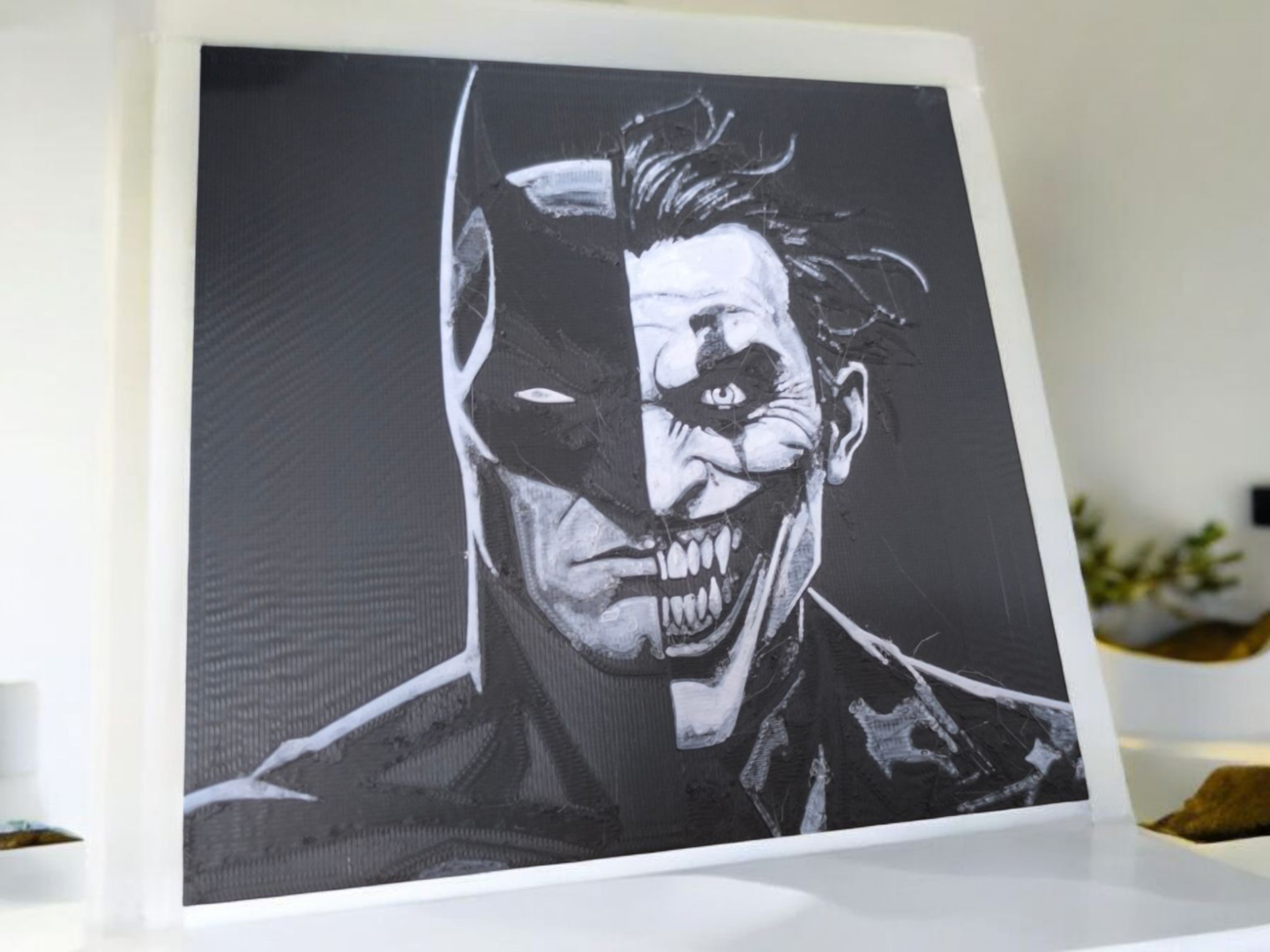 Batman vs Joker Split – AMS HueForge Wall Art