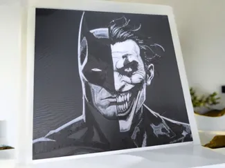 Batman vs Joker Split – AMS HueForge Wall Art