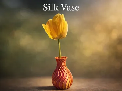 Silk PLA Smart Drain Vase – No Supports,Easy Print
