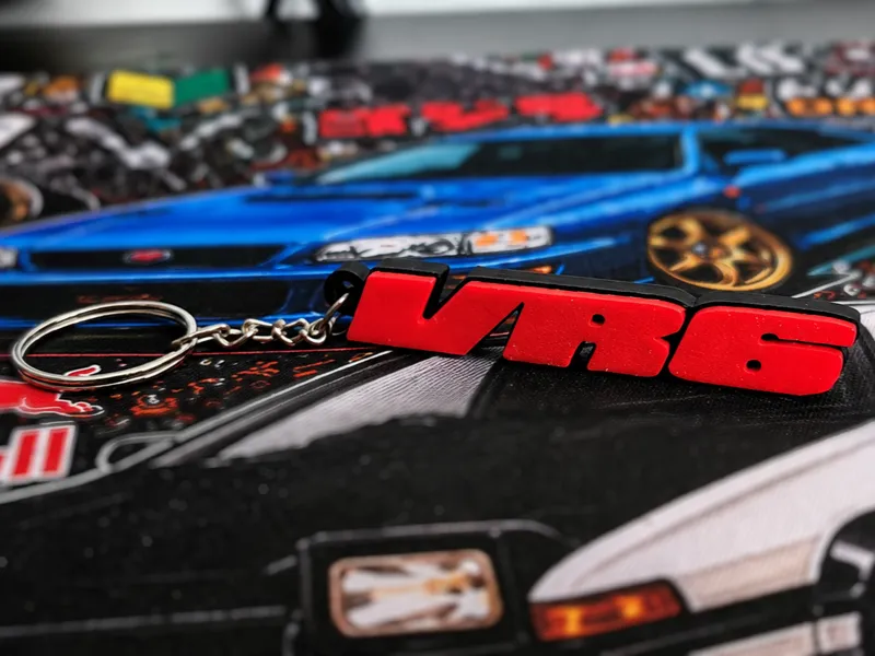 VR6 Logo Keychain