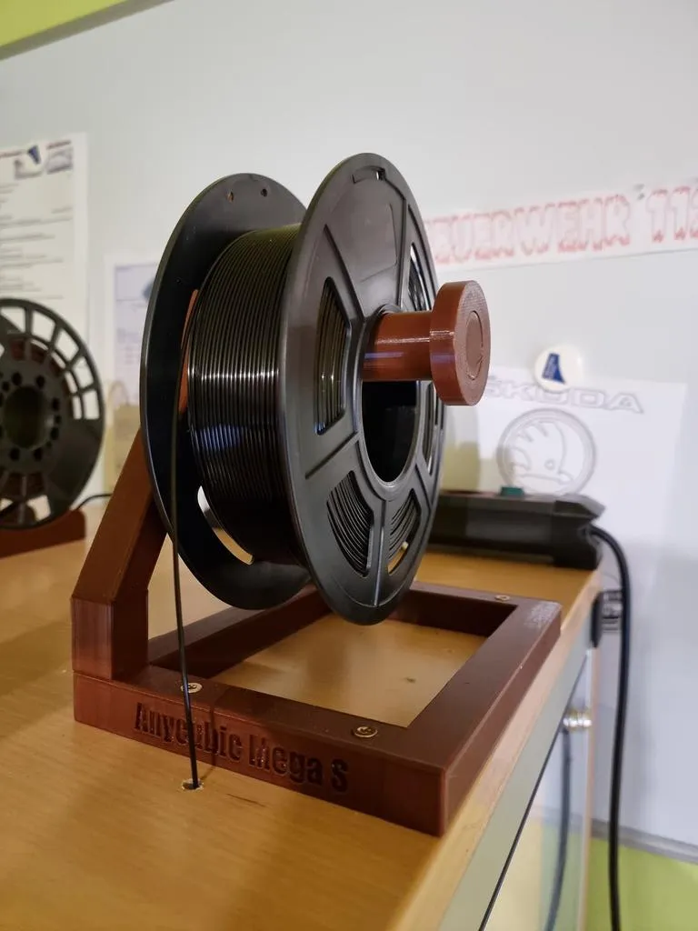 External spool holder for table or wall