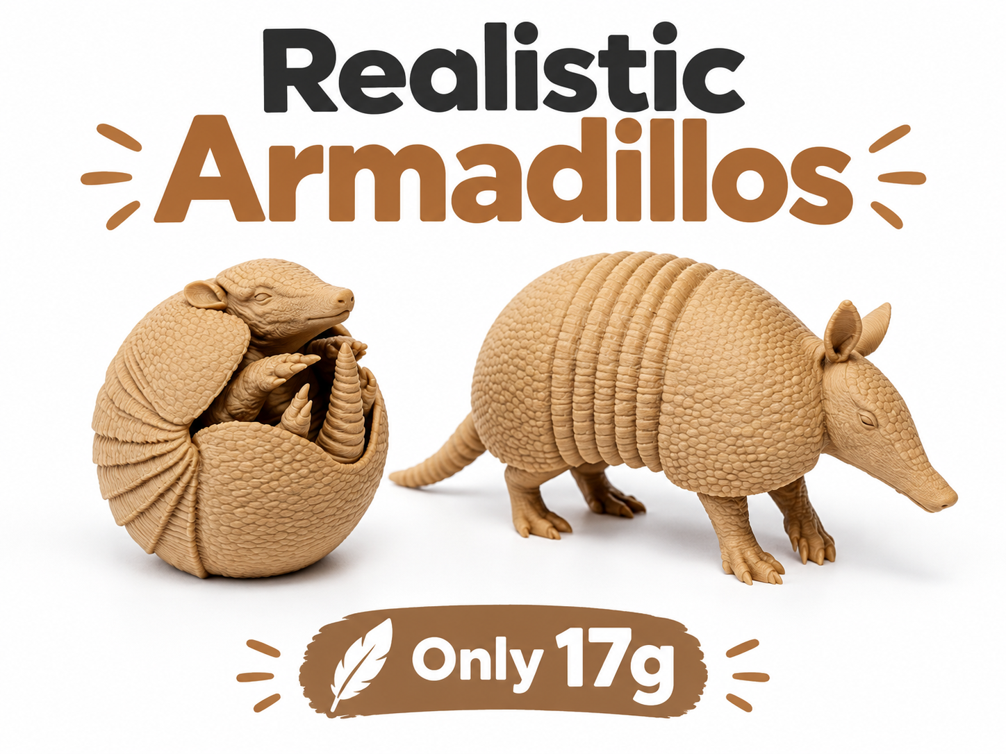 Realistic Armadillo - 1