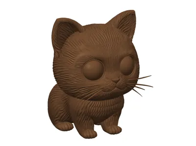 Cute Cat with Big Eyes