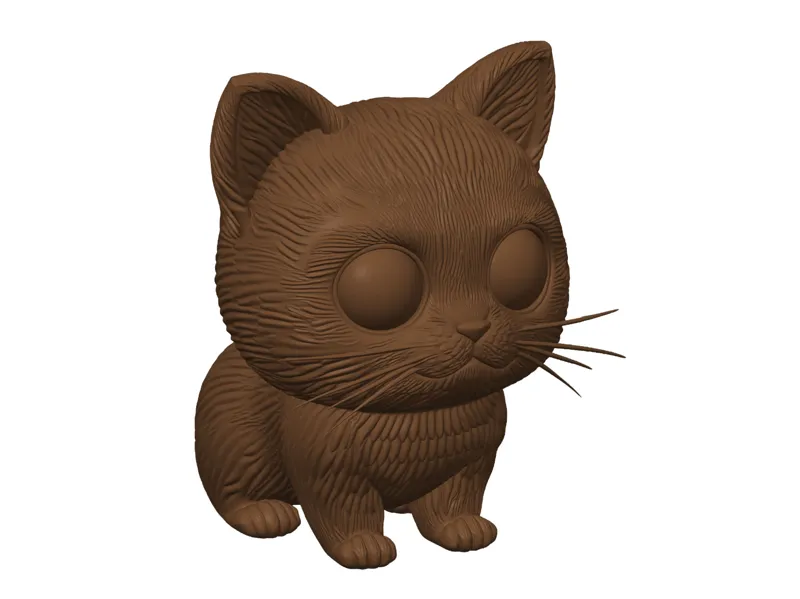 Süße Katze mit großen Augen